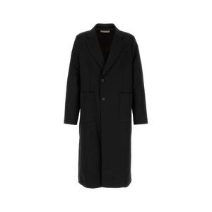 Our Legacy Men Black Nylon Blend Coat